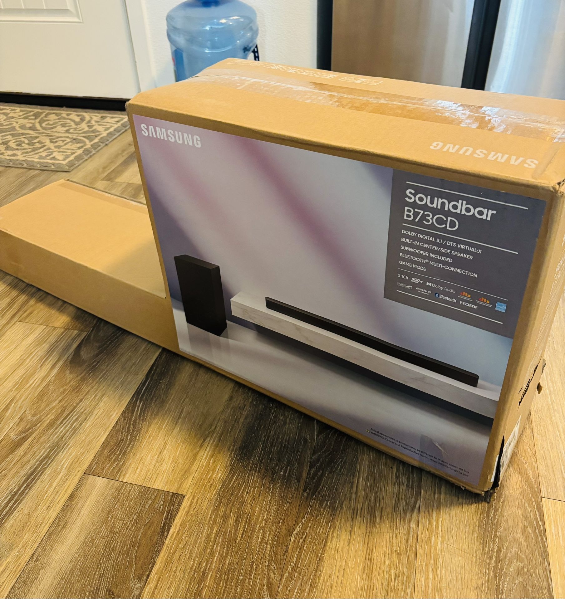 Samsung HW-B73CD – 5.1 Channel Soundbar System | Dolby Digital, Wireless Subwoofer, Adaptive Sound, Bluetooth & Surround Sound