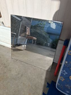 Mirror 28"×28",used large square frameless