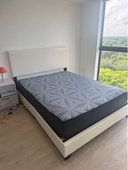 Brand New Queen Bed with Queen Mattress - Cama Queen con Colchon Queen Nuevo a Estrenar … fast delivery 🚚