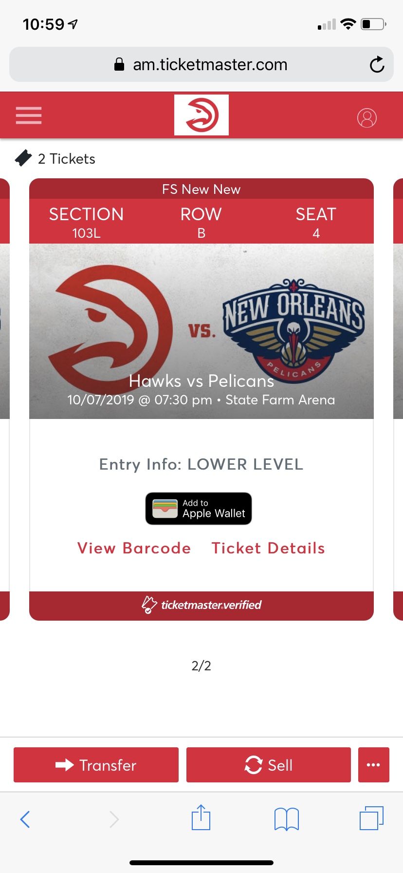 Zions Debut game vs. Atlanta hawks