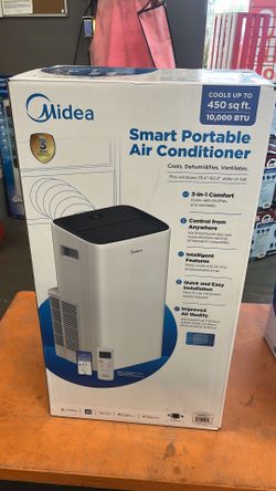 NEW Midea 10,000 BTU Smart Portable Air Conditioner – Cools up to 450 sq ft