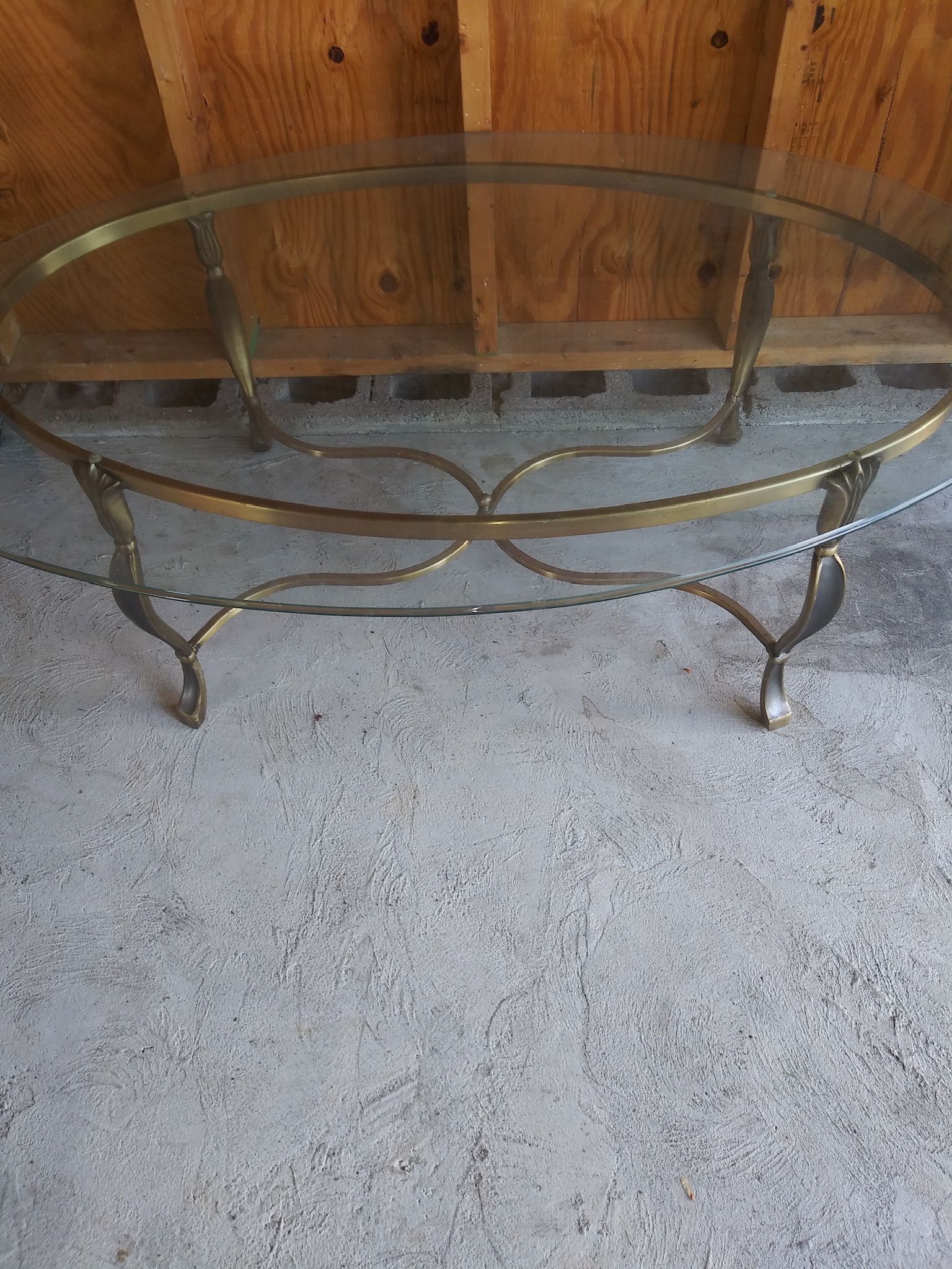 Brass & Glass Coffee And End Table