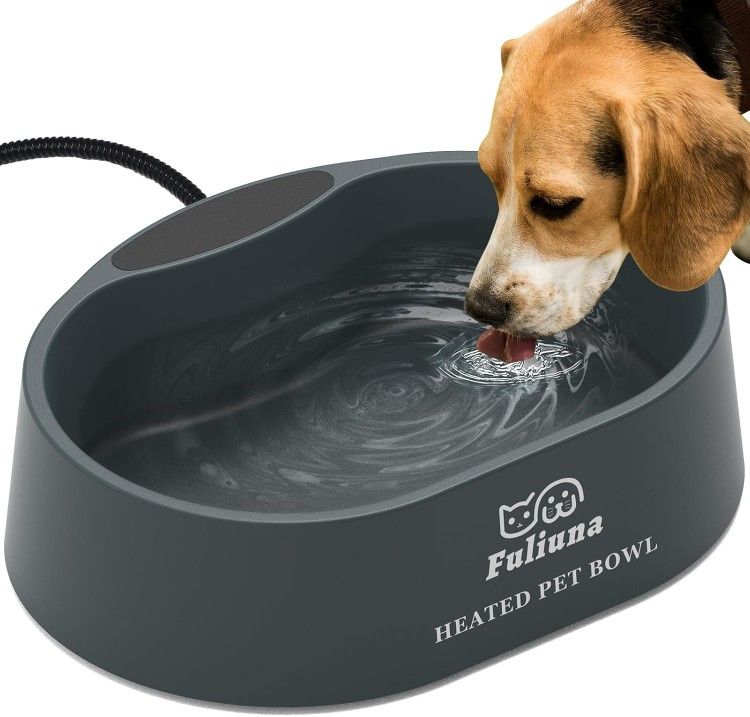 NEW - Heated Water Bowl for Pets Dog & Cat