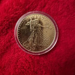 2023 1 oz Fine Gold Eagle Liberty $50 Coin - Error Coin