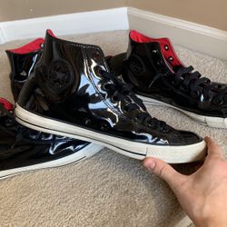 Converse All Star Chuck Shiny Black Patent Leather 