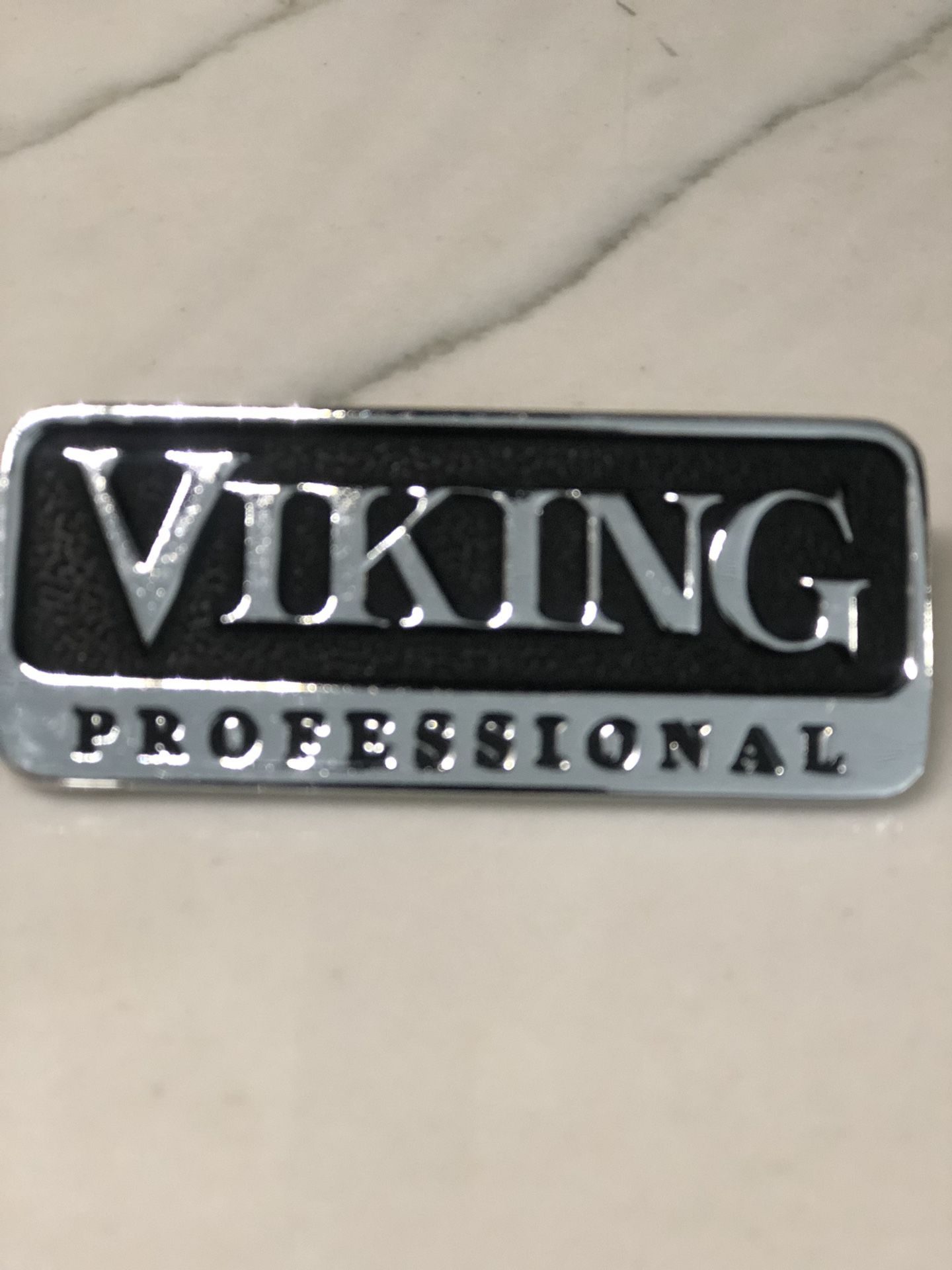 Viking Professional Metal Emblem Logo Badge Nameplate Trim. OEM 3" Metal