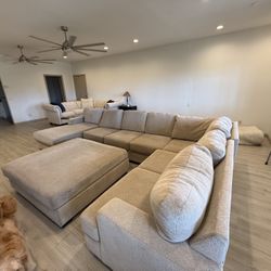 Large Sectional With Ottoman