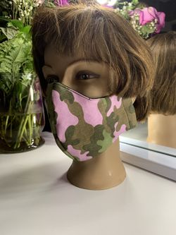 Pink Army Pattern Face Mask!