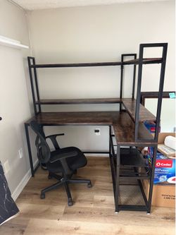 L-Shaped Desk (chair included)
