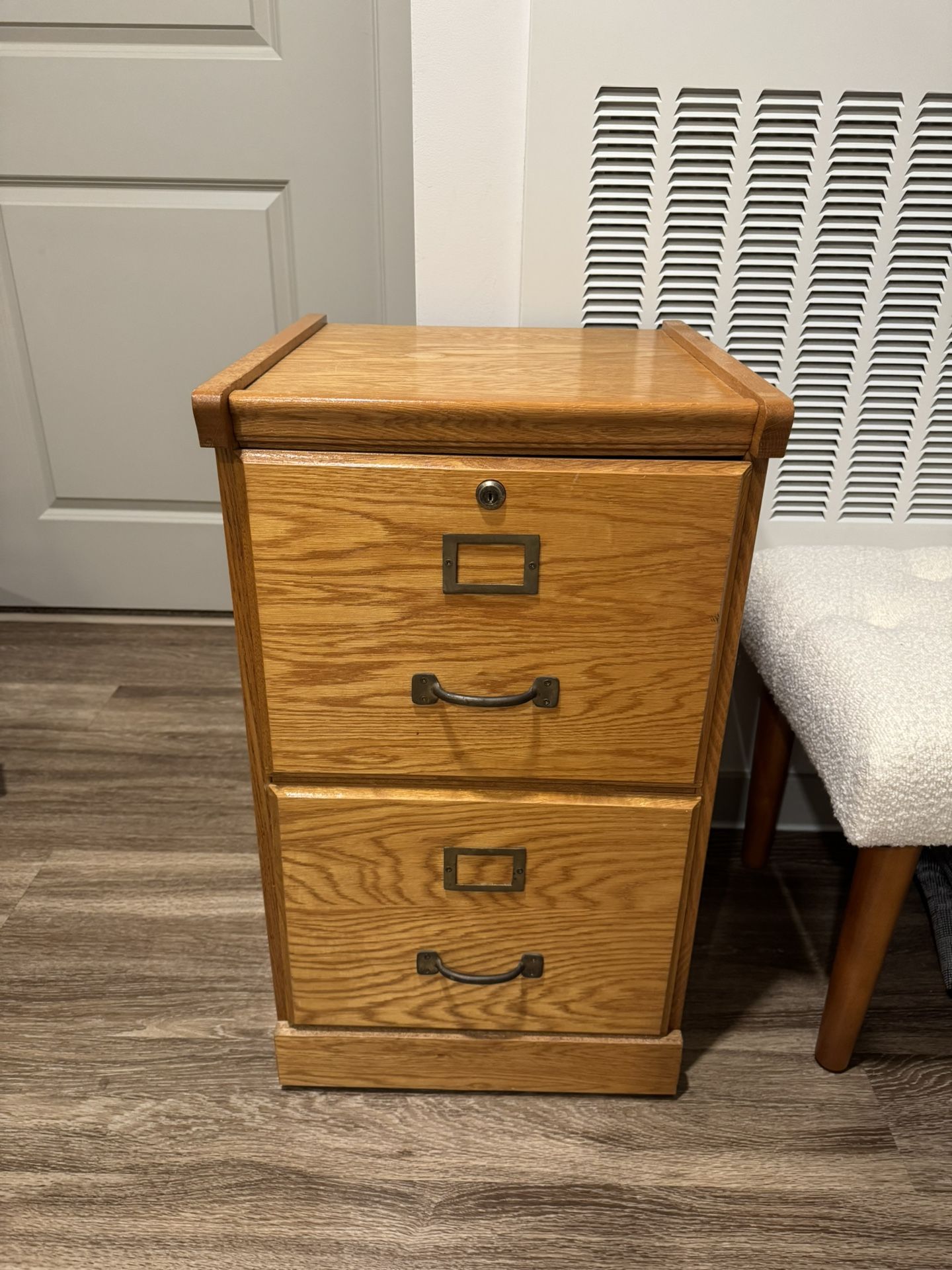 Real Wood 2 Drawer Filing Cabinet