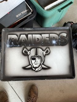 Raiders Painted Plastic Tray 