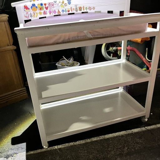 Baby Crib And Changing Table