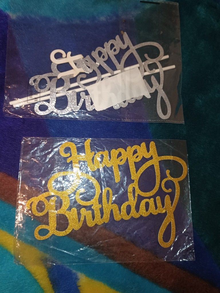 Cake Toppers (Happy Birthday)