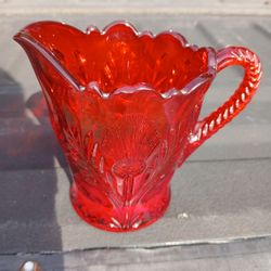 Vintage Ruby Red Creamer