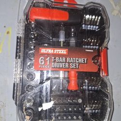 This is an Ultra Steel 61 Piece T-Bar Ratchet Driver Set