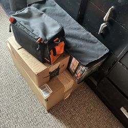 Fishing Bag/boxes of movies