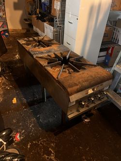 Used Wolf 49" DOUBLE BURNER STOCK POT RANGE