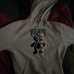 Paris Bear Hoodie (M)