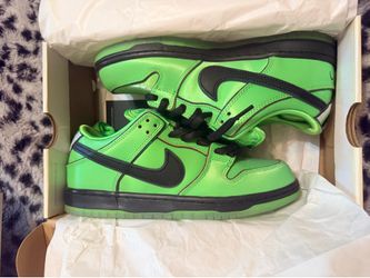 Nike sb powerpuffgirl dunks buttercup women’s 9 men’s 7.5