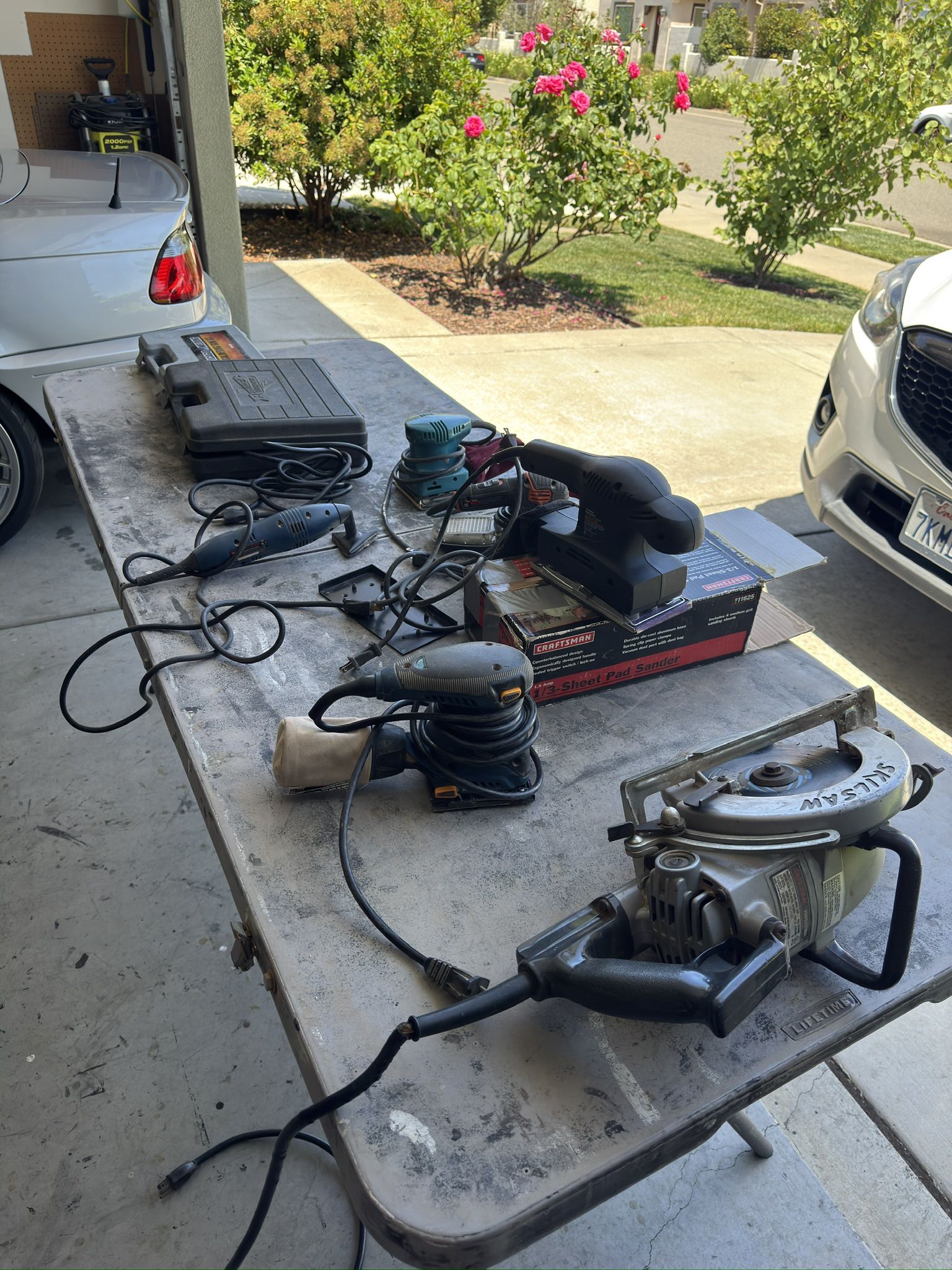 Sanders, Skilsaw, Soldering Gun Kit, & Nail Gun