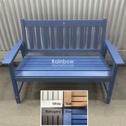 HDPE Outdoor Bench Loveseat Patio Furniture