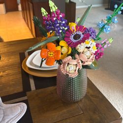 Lego Bouquet of Flowers with Vase