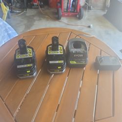Ryobi 18v 3Ah Batterys