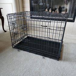 Double Door Wire Dog Pet Crate
Black Medium 30"X19"X21"