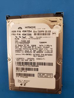 Lenovo 320gb Drives 7200 RPM, 3Gb/s