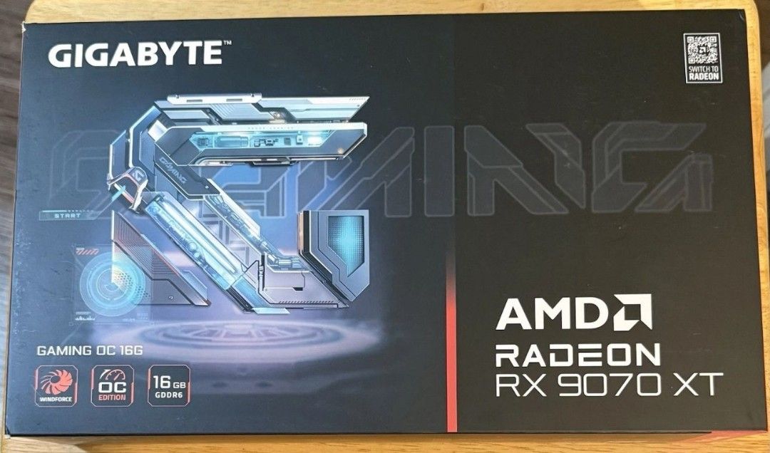 Gigabyte Radeon RX 9070 XT gaming OC 16G GDDR6 5.0 graphics card
