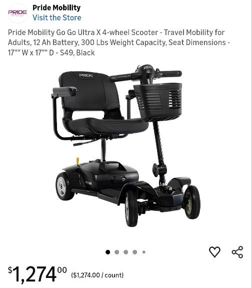 Pride Mobility Go Go Ultra X 4-Wheel Scooter