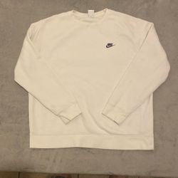 NIKE White Crewneck - XL