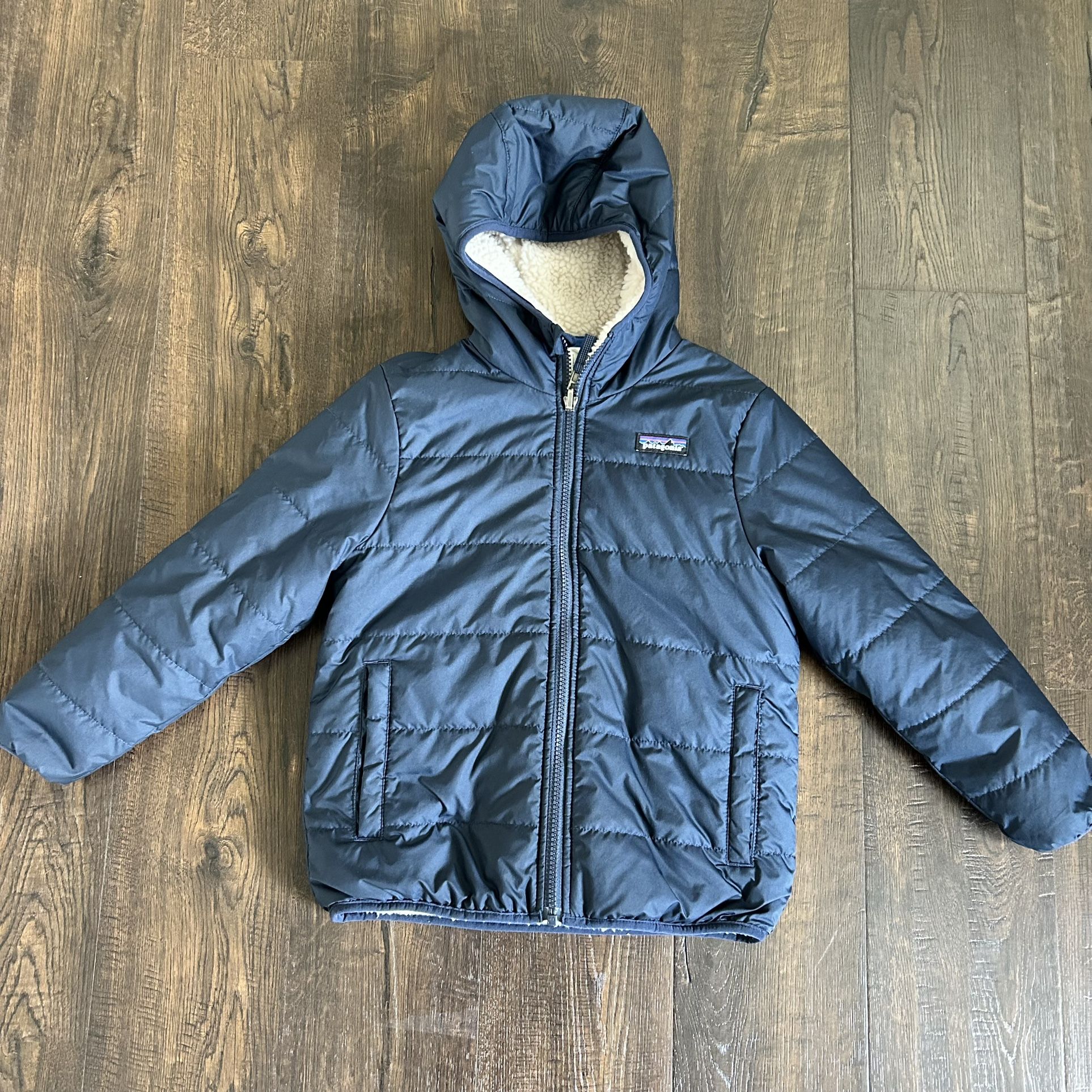 Patagonia Reversible Ready Freddy Hoody Jacket For Toddler Kids 5-6