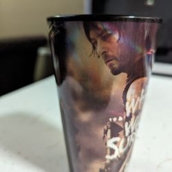 The Walking Dead Who Will Survive? Daryl Dixon Glass Cup Just Funky AMC 2014