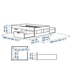Full bed with mattress
