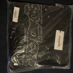 Sp5der Rhinestone Punk V2 Hoodie-New