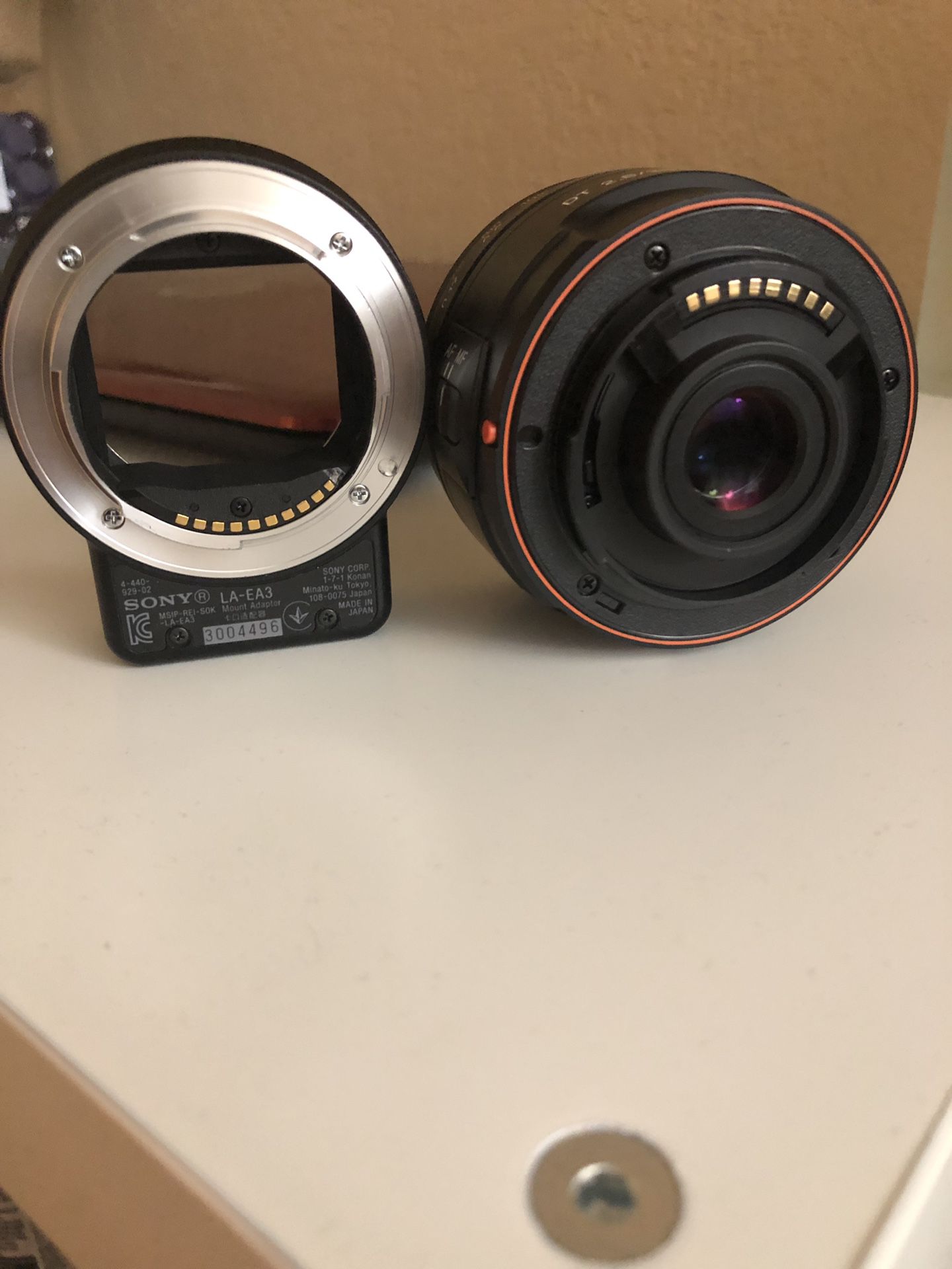 E mount adapter for Sony A6000 & A6500 and the lens DT 2.8/30 MACRO SAM OBO !!