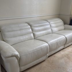 White Leather Couch