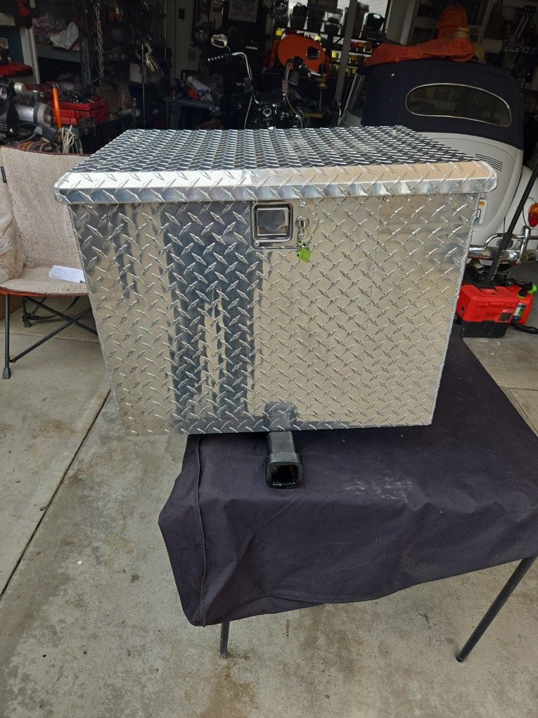 Polished Aluminum Diamond Plate Generator Box Large Enough For Cummins P4500i Generator Near New With Extra Add Ons