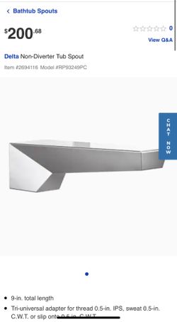 Delta Non Divider Tub Spout