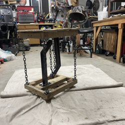 Wooden bedside/coffee floating table