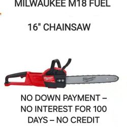 Milwaukee 16" Fuel Brushless Cordless Chainsaw, TOOL Only For Price, New, Financing Available 