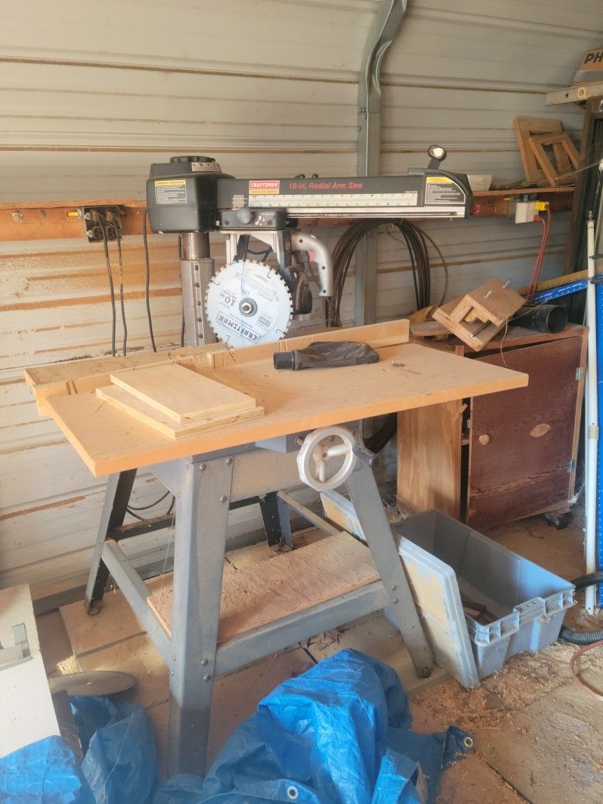 Craftsman 10 Inch Radial Arm Saw With Stand