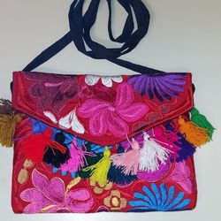 Fuscia Women's Handmade Shoulder Bag