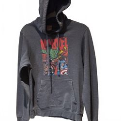 Marvel Comics The Avengers  Heroes Pullover Hoodie Size S