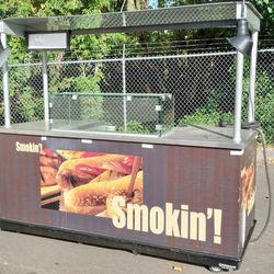 Nice! Custom Food Cart Kiosk Register Restaurant Convention Display Counter Table w Sink & More