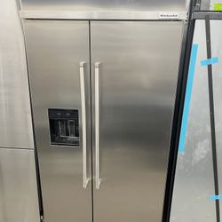 KitchenAid 42” Built In Side By Side Refrigerator 
