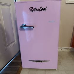 Pink Mini Fridge With Bottle Opener