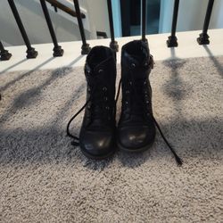 Kids black boots
