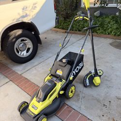 Ryobi Lawnmower& Weed Wacker 